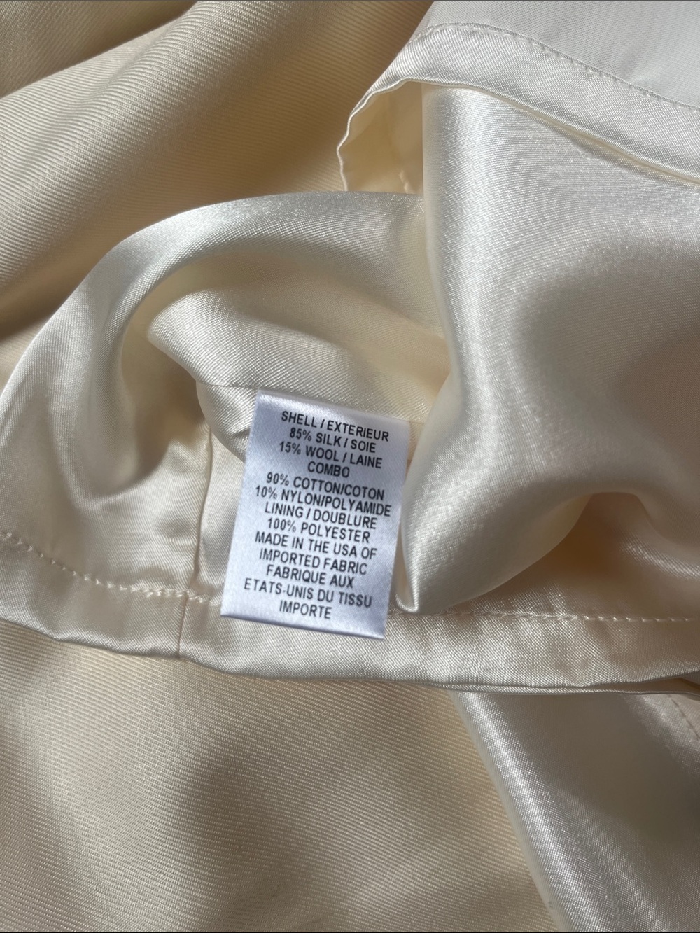 NWT Milly of New York Wool Silk Cotton Black Lace Cream Party Dress Bow Back sz6 - Picture 8 of 16